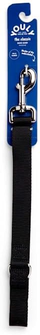 YOULY by Petco Nylon Dog Leash Black 4-ft Long 1-in Wide