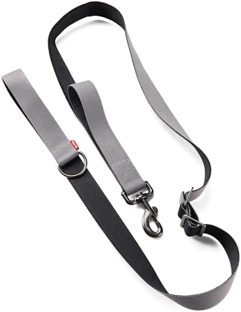 Reddy by Petco Shock Absorbent Big Dog Leash Grey 6-ft Long 1.5-in Wide