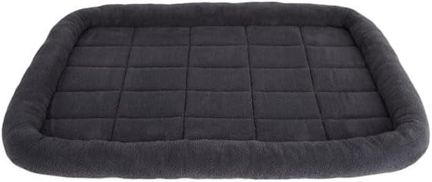 EveryYay by Petco Plush Dog Crate Mat 40" L X 26" W X 2" H Charcoal Grey