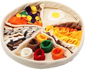 Interactive Pizza-Shaped Snuffle Mat for Pets – Puzzle Training &amp; Stress Relief, Pet Feeding &amp; Sniffing Toy, Ideal for Mental Stimulation