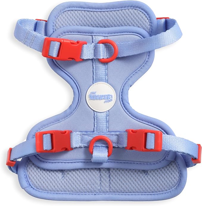 THE LICKER Store HNS1001E Arlo Small Adjustable Soft Padded No Pull Pet Harness with 3 Buckles and 3 Leash Clips, Sangria