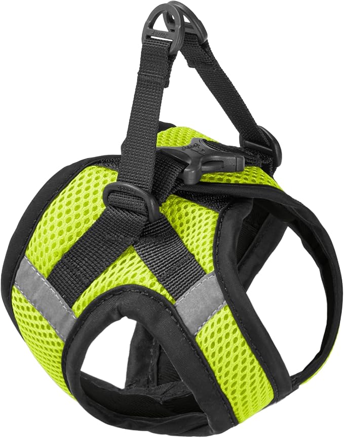 Gooby - Everyday Vest Mesh Dog Harness for Small Dogs, 2X-Small, Green | Lightweight, Breathable Mesh, Patented X Frame