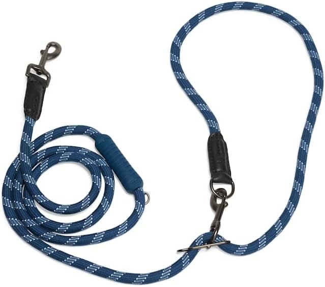 Reddy by Petco Hands-Free Rope Leash for Dogs, Navy, 9-ft Long, 5/8-in Wide