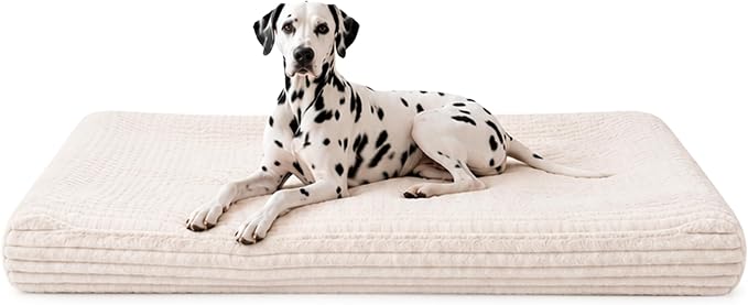 Furhaven Recliner Orthopedic Foam Dog Bed, Washable Cover, Jumbo Plus, Ivory
