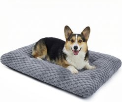 Bedsure Bubble Fleece Dog Bed Mat with Fully Machine Washable