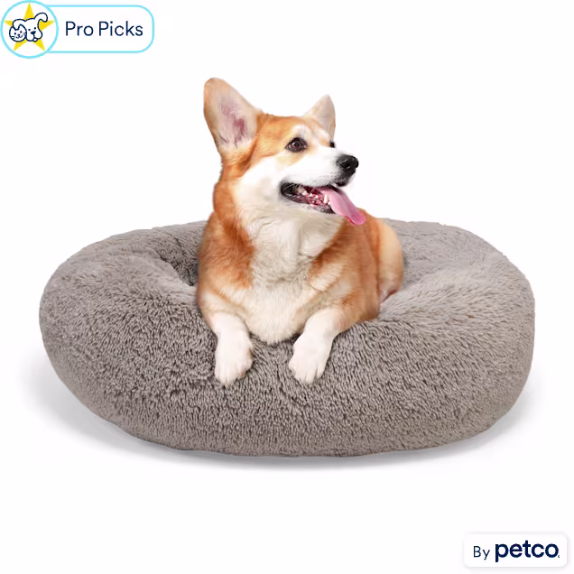 EveryYay FauX Fur Round Cuddler Dog Bed