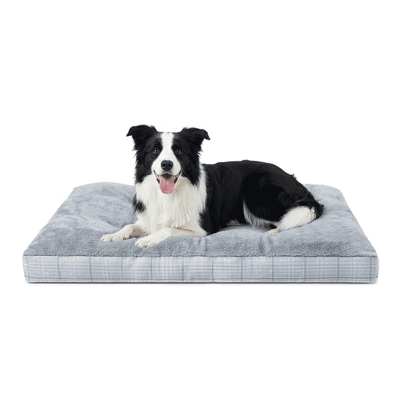KSIIA 35in Washable Dog Bed for Large Dogs with Anti-Slip Bottom