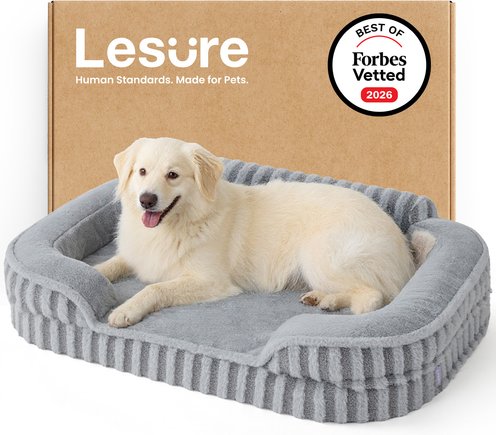 Lesure High-Back Orthopedic Dog & Cat Sofa Bed
