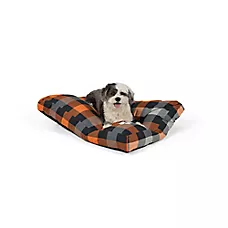Thrills & Chills Halloween Plaid Pillow Dog Bed