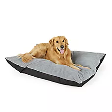 Top Paw Grey Cozy Pillow Dog Bed