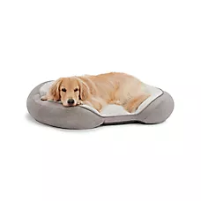 Top Paw Orthopedic Grey Lounger Dog Bed