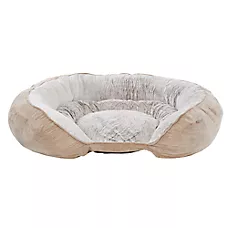 Top Paw Orthopedic Premium Support Tan Oval Lounger Dog Bed