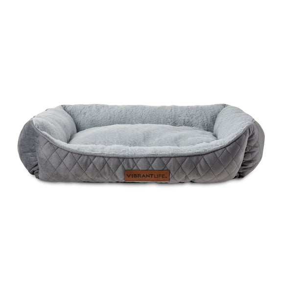 Vibrant Life Medium Quilted Cuddler Pet Bed
