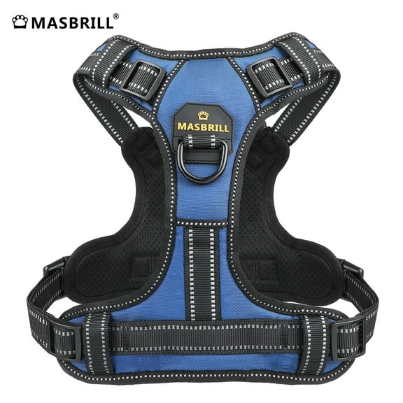 MASBRILL Reflective Dog Harness No Pull Dog Vest Harness With Handle