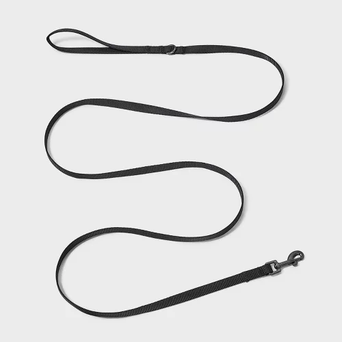 Boots & Barkley Basic Dog Leash Webbing XXS - 72" - Black