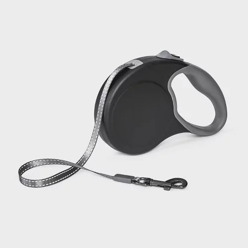 Boots & Barkley Retractable Dog Leash - S - Gray