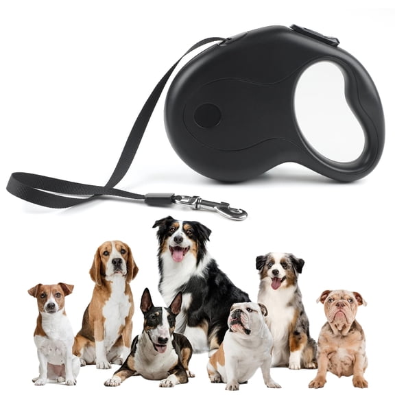 Charkool 16.4ft Retractable Dog Leash with Anti-Slip Handle One-Hand Brake，dog leash for Medium dogs