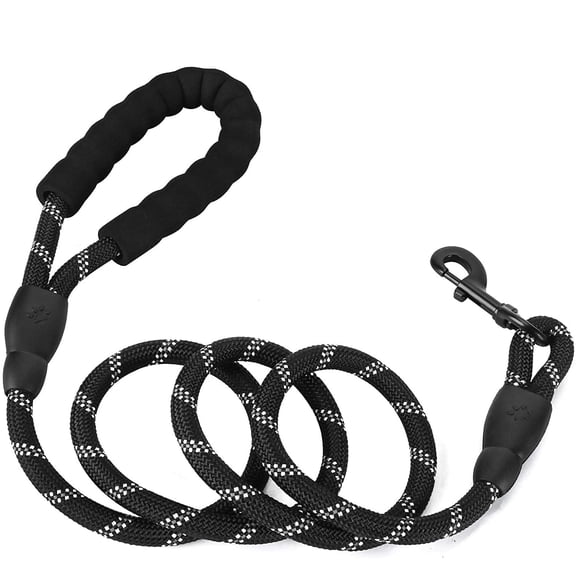 Cowin Rope Dog Leash 6.5 ft with Comfortable Padded Handle