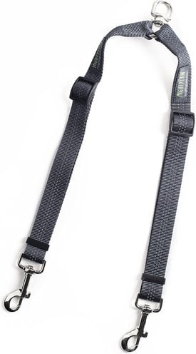 Mighty Paw Nylon Reflective Double Dog Leash