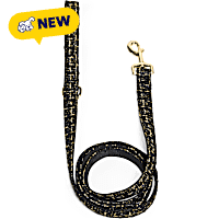 Petco Black Tweed Bling Dog Leash