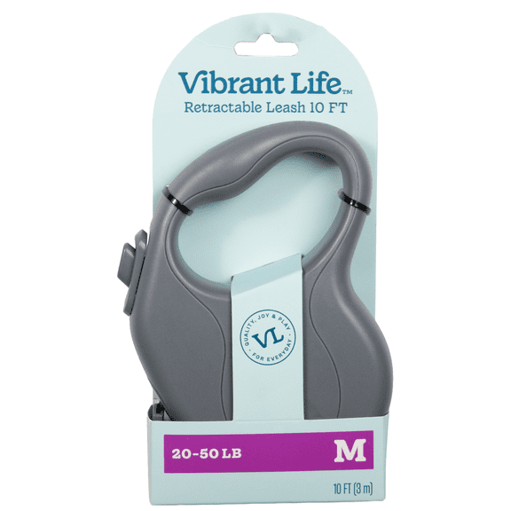Vibrant Life 10' Retractable Tape Leash