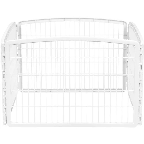 IRIS USA 4-8Panel 24/34"H Plastic Pet Playpen without Door