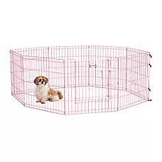 Midwest Homes for Pets Exercise Pen for Dogs, 16 Square Feet of Play Area W/ Easy Set-Up