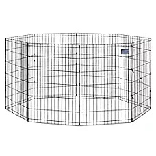 Top Paw Pet Exercise Pen - 8 panels, Foldable Metal Dog Exercise Pen, Puppy Fence for Small Animals