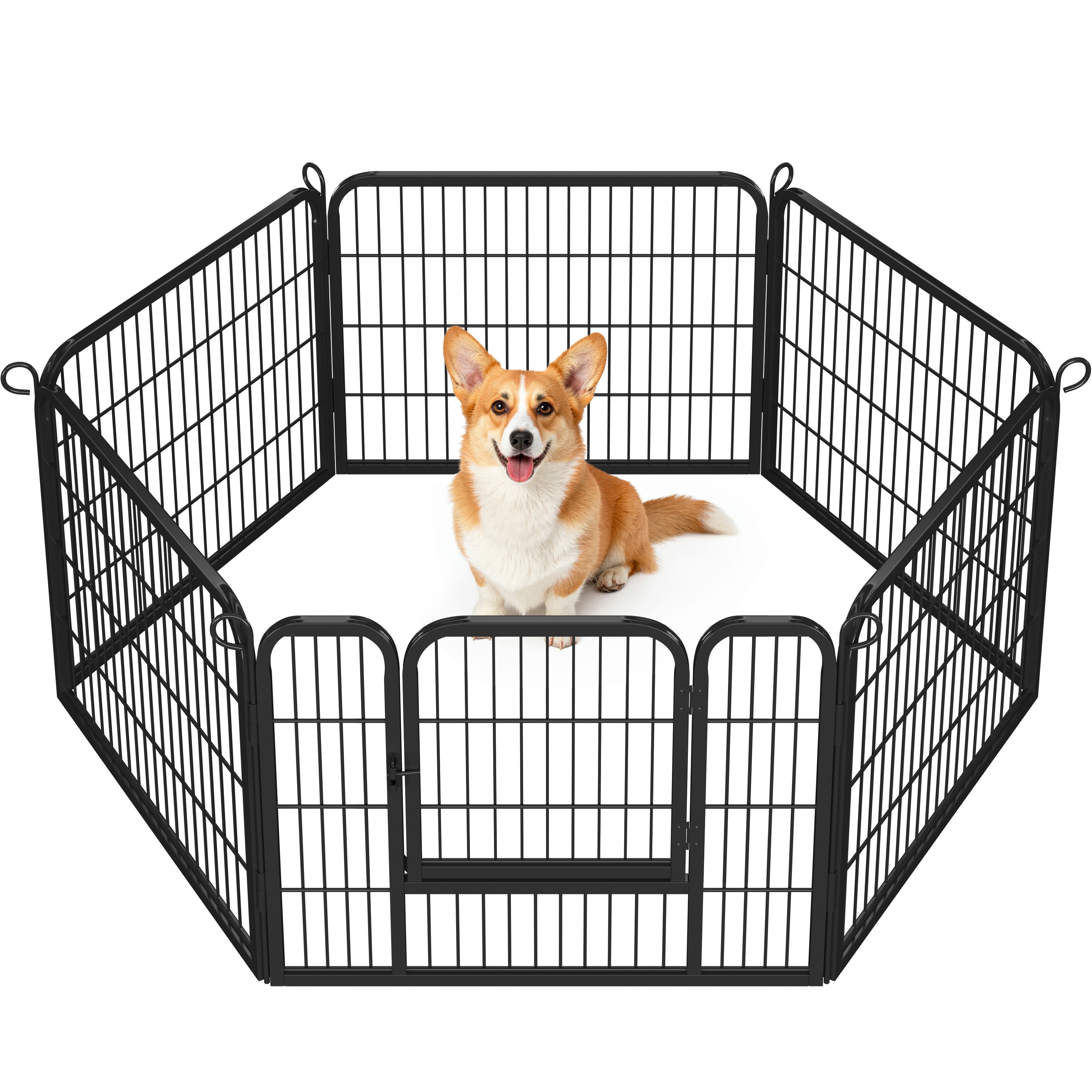 Topeakmart 6-Panel Heavy Duty Dog Playpen