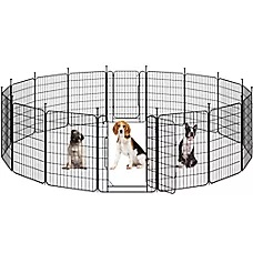 Yaheetech 16-Panel Metal Dog Playpen - 31.5" Tall