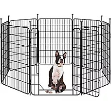 Yaheetech 8-Panel Metal Dog Playpen - 31.5" Tall