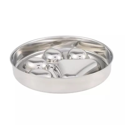 Top Paw Stainless Steel Slow Feeder Dog Bowl