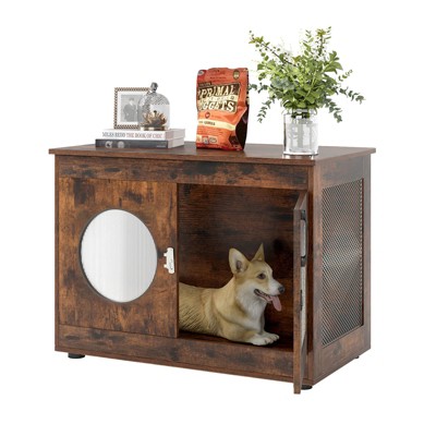 Costway Translucent Window Furniture Crate