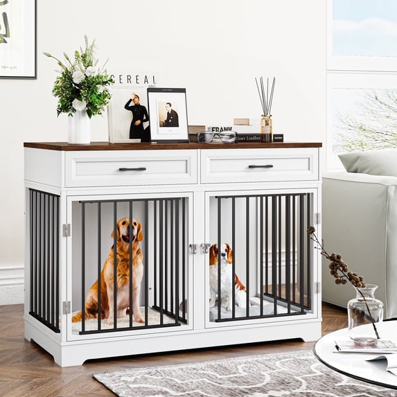 Homfa Furniture Crate with Two Drawers
