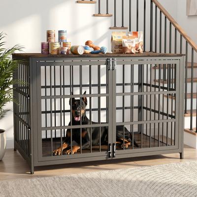 Rupzen Wood Grain Side Table Crate